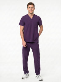 Men’s Cargo Scrub Set - Invisible Bottom Pockets - Pocket Cotton Blend