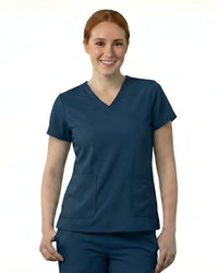 Women’s Modern Wrinkle Resistant V-Neck Set - Premium Micro Stretchable Fabric -  Breathable