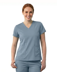 Women’s Modern Wrinkle Resistant V-Neck Set - Premium Micro Stretchable Fabric -  Breathable