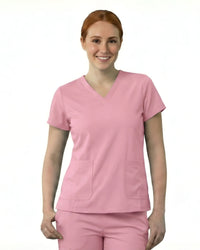 Women’s Modern Wrinkle Resistant V-Neck Set - Premium Micro Stretchable Fabric -  Breathable