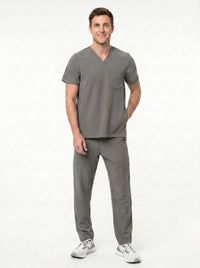 Men’s Cargo Scrub Set - Invisible Bottom Pockets - Pocket Cotton Blend