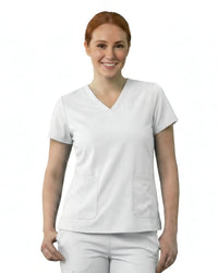 Women’s Modern Wrinkle Resistant V-Neck Set - Premium Micro Stretchable Fabric -  Breathable