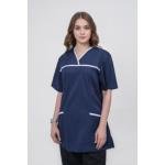 WOMEN'S SEMI-FITTED PULLED-ON SCRUB TOP