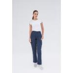 WOMEN'S WORKWEAR CARGO TROUSER (BLUE & WHITE T-SHIRT)