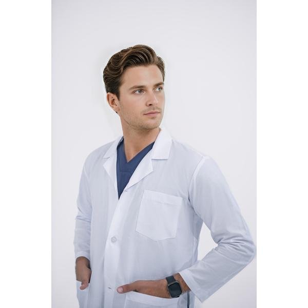 UNISEX LAB COAT (HALF SLEEVES, 3 POCKETS)
