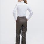 WOMEN'S FORMAL DRESS BROWN CHECK PANT