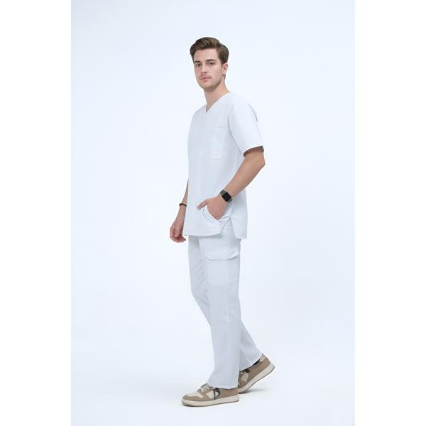 UNISEX SCRUB SET WITH FLAP