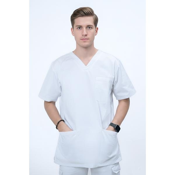 UNISEX SCRUB SET WITH FLAP
